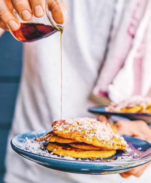 Butternut Squash Rosemary Pancakes