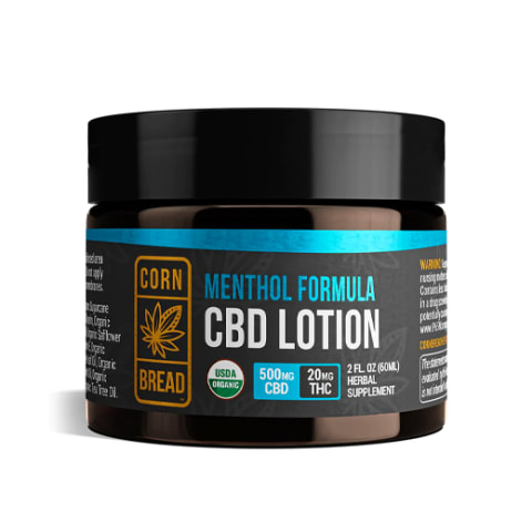 Cornbread Hemp CBD Lotion: Menthol Formula