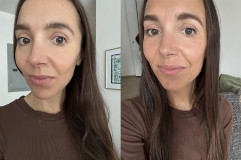 coco & eve tan mist before and after