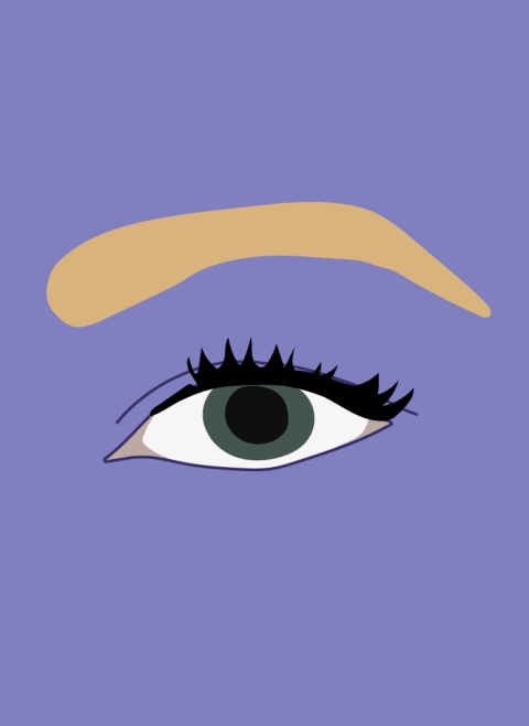 hooded eyes