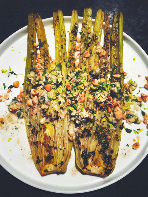 Slow Roasted Celery