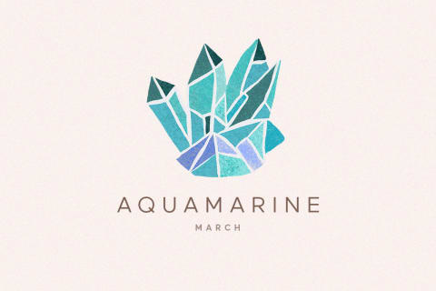 Aquamarine stone birth on sale month