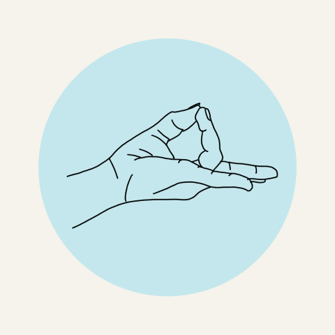 illustration of prithvi mudra