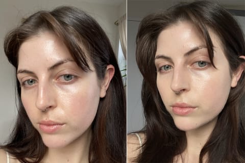 ubeauty super tinted hydrator before & after