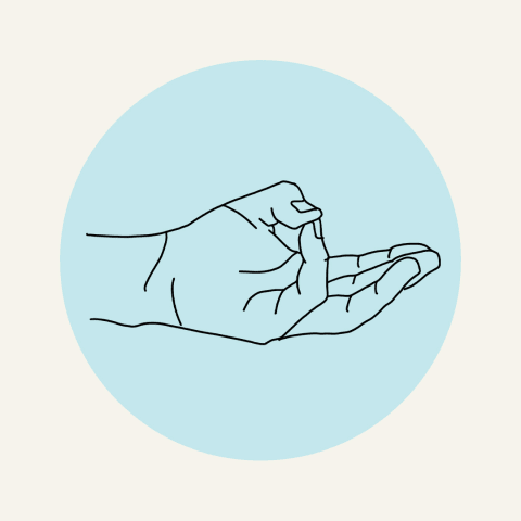 illustration of varun mudra