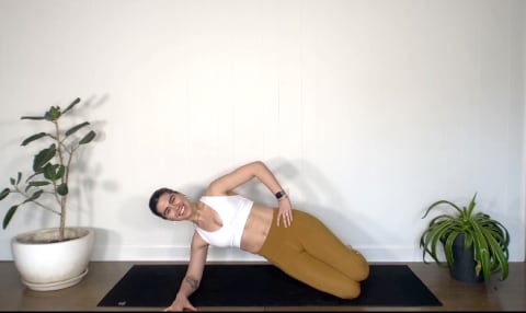 kneeling side plank