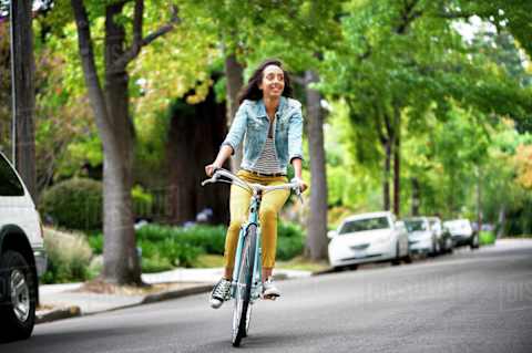 Woman on Bike