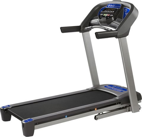 foldable treadmill with running rail