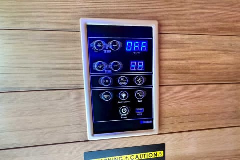 sun home sauna luminar control panel