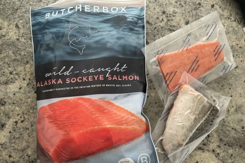 ButcherBox wild-caught Alaskan Sockeye Salmon (frozen and uncooked)