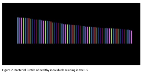 bacterial profile of healthy individuals graph