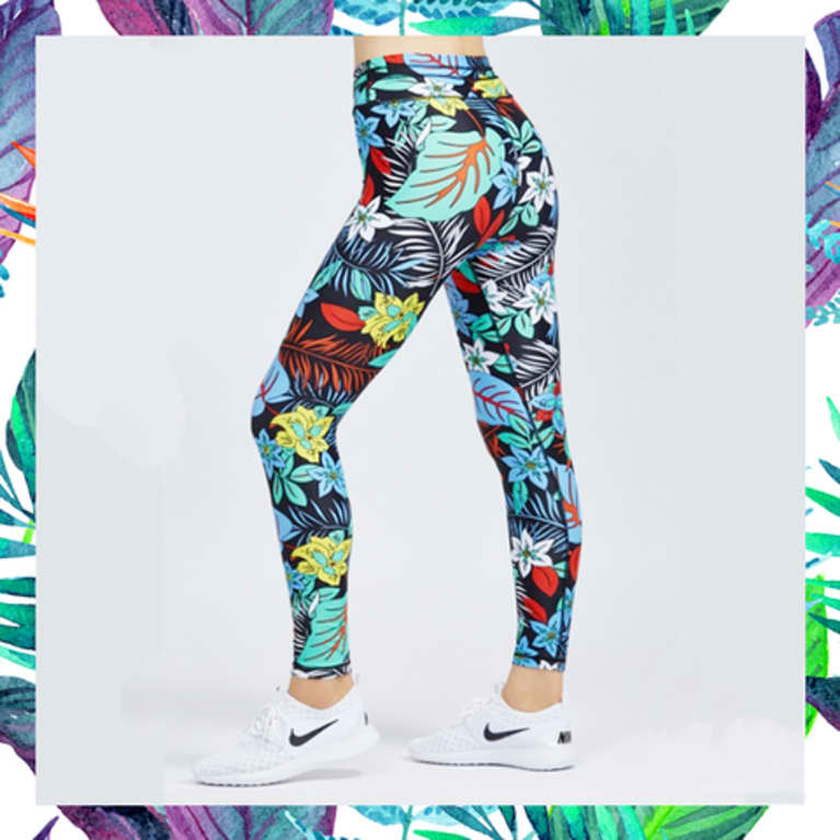 Adidas tropical cheap print leggings