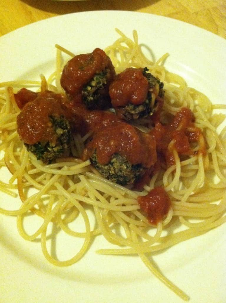 Vegan Kale And Lentil Meatballs With Cranberry Sauce Mindbodygreen