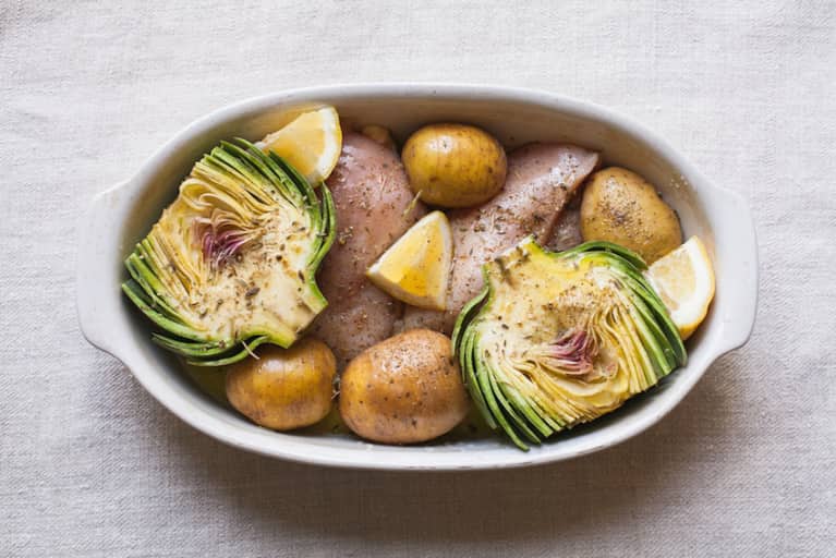 Its Artichoke Season Try Them With This Roasted Chicken Potatoes