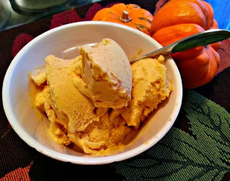 Dairy Free Pumpkin Ice Cream Only 5 Ingredients Mindbodygreen