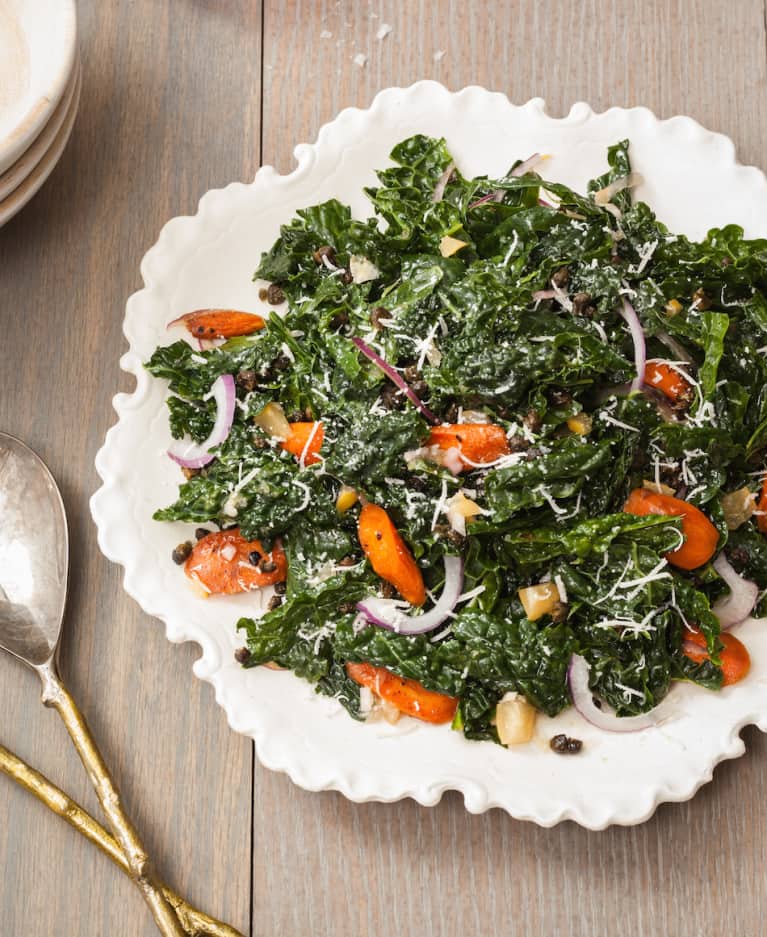 Roasted Carrot + Kale Salad Recipe mindbodygreen