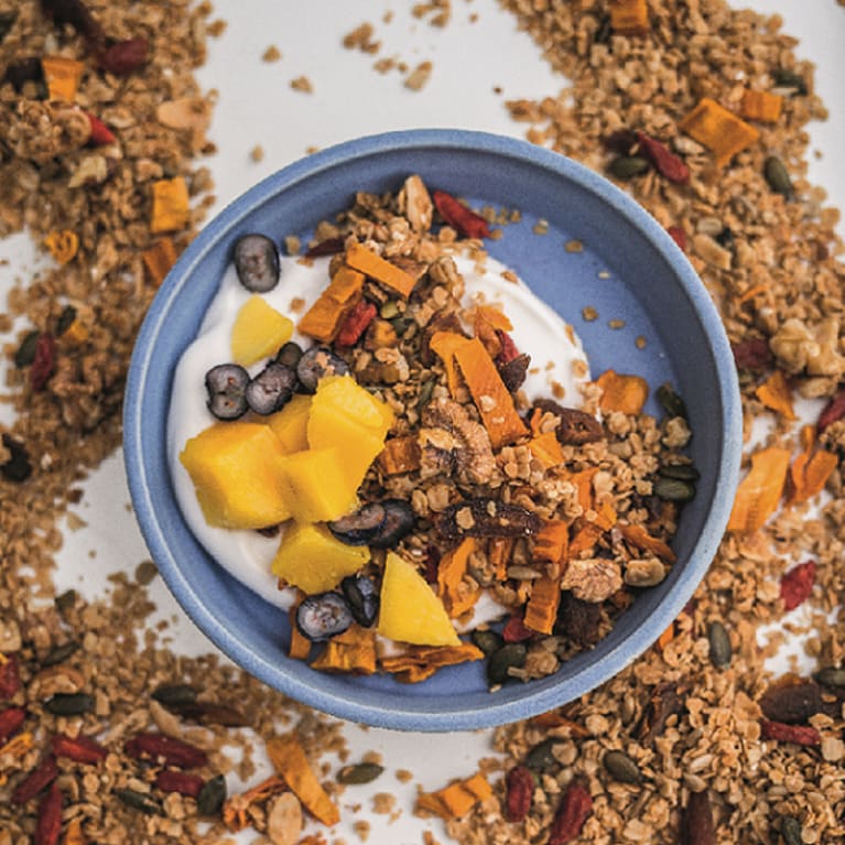 Simple Vegan Citrus Superfood Granola Recipe