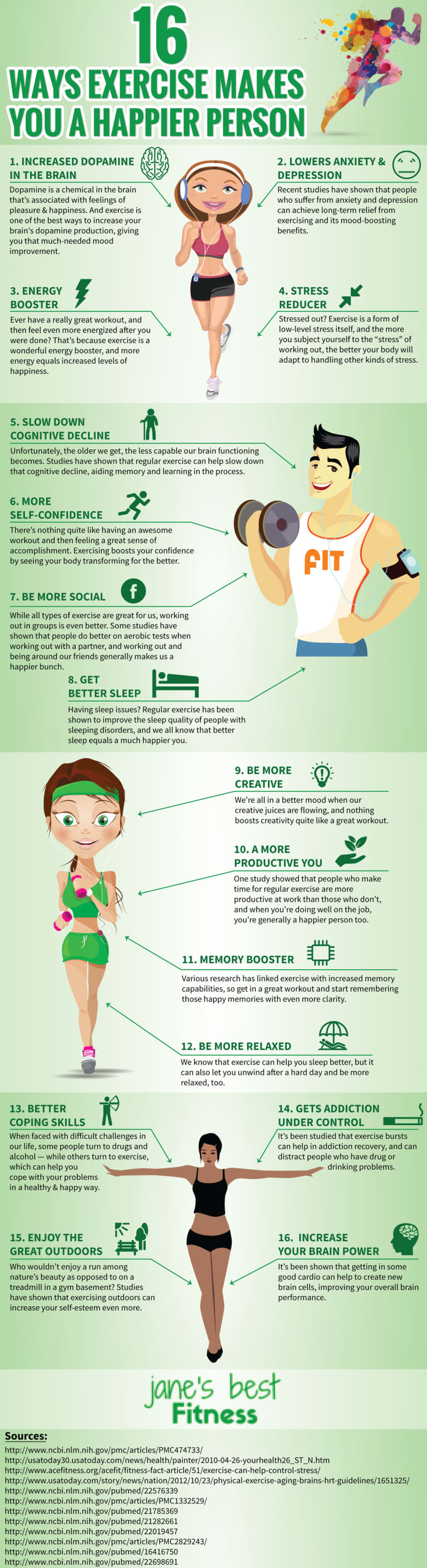 16 Ways Exercise Makes You Happier (Infographic)