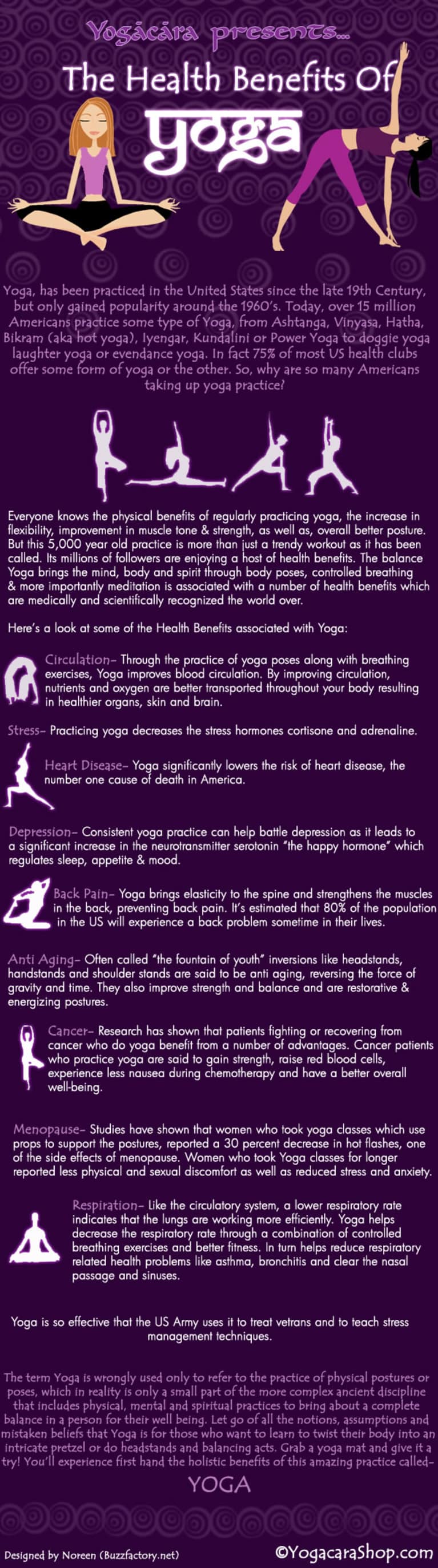 Health Benefits of Yoga (Infographic)