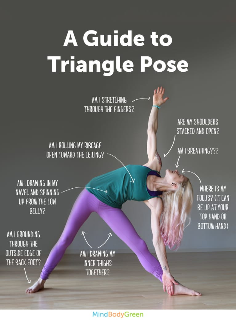 How To Do Triangle Pose (Cute Infographic!)
