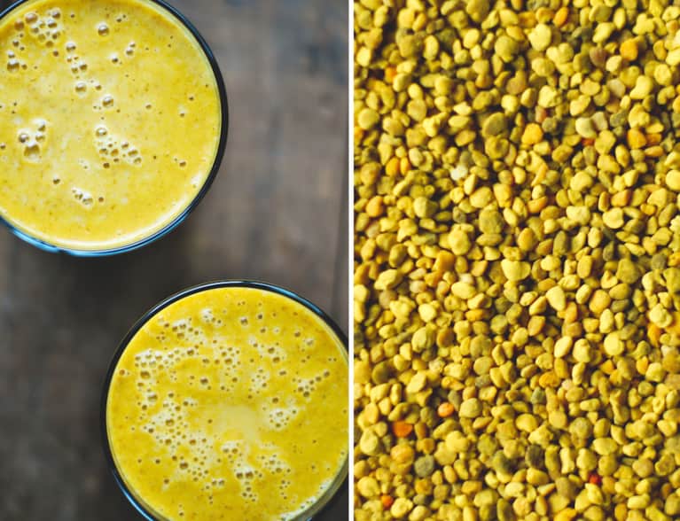 Healing + Warming Turmeric Smoothie With Bee Pollen