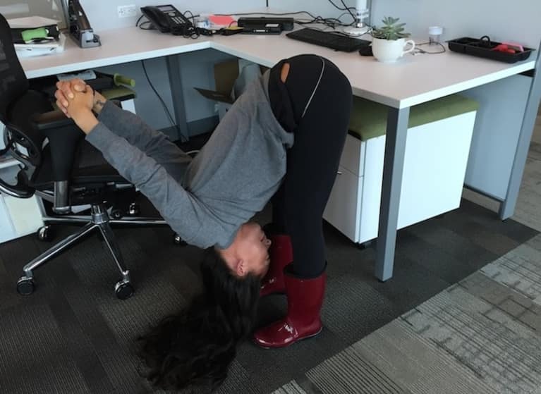 A Stress-Busting Yoga Sequence You Can Do In The Office