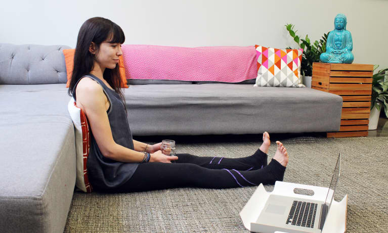 Yoga Poses You Can Do While Binge-Watching Netflix