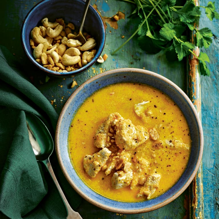 Elevate Your Chicken Noodle Soup With This Spicy Cashew-Coconut Version