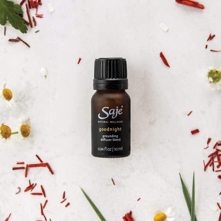 <p>Saje Goodnight Grounding Diffuser Blend</p> <p>Saje Goodnight Grounding Diffuser Blend</p>