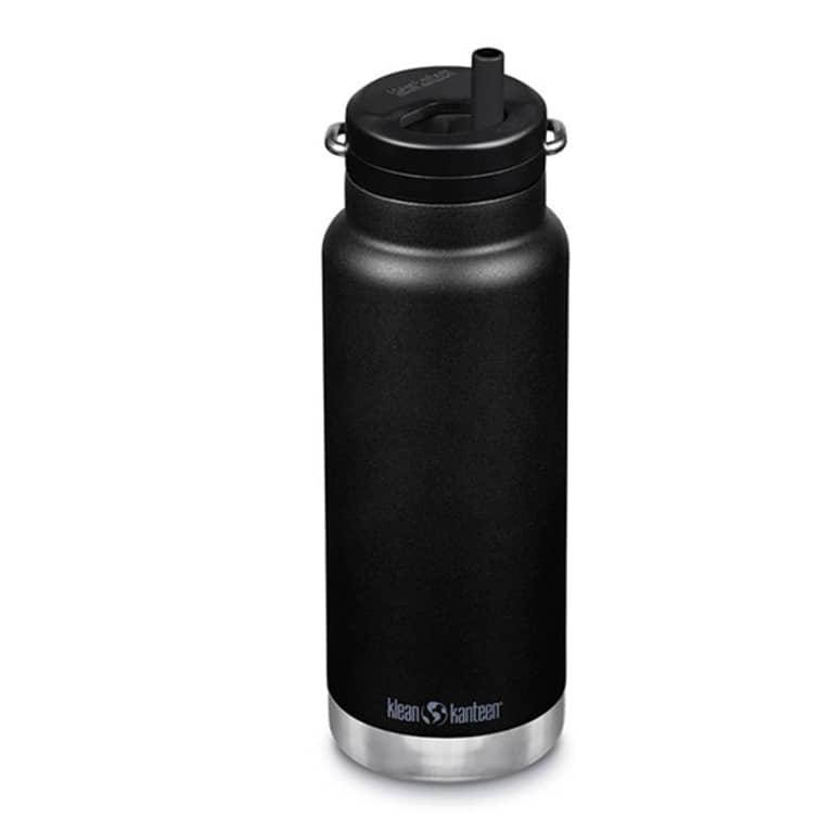 black water bottle with built-in straw lid black water bottle with built-in straw lid