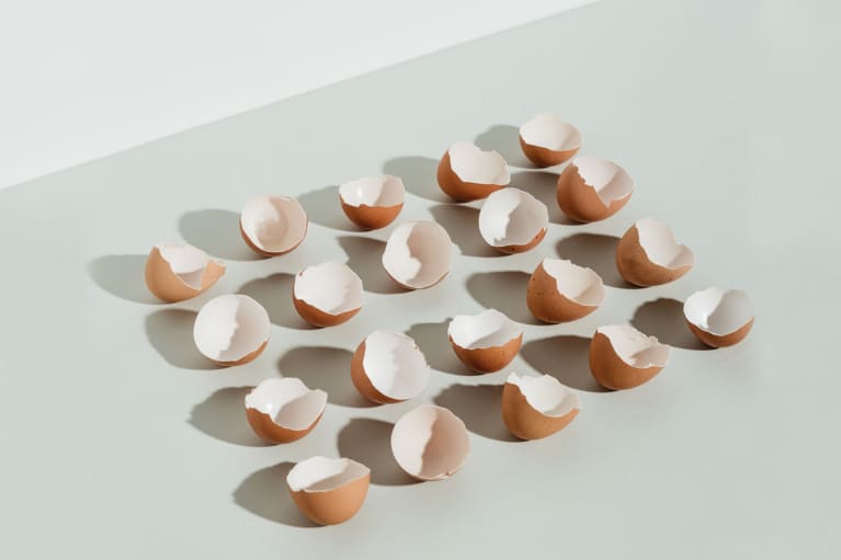 Egg Shells on a Minimal Background