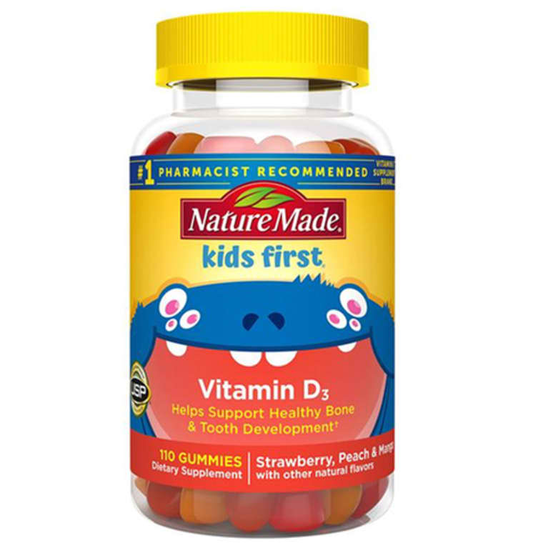 bottle of Nature Made kids vitamin D3 gummies