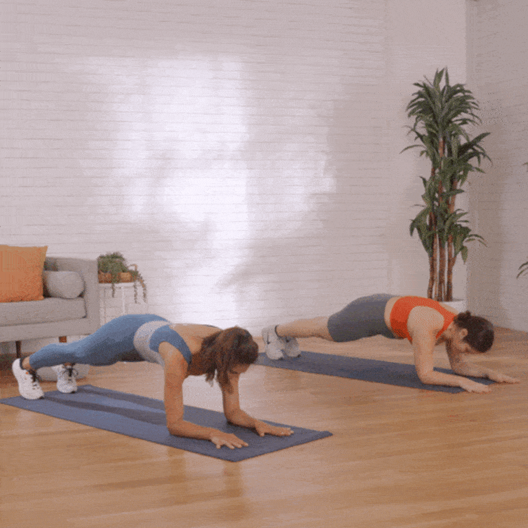 plank with hip dip to side plank