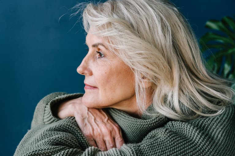 Portrait Of A Beautiful Mature Woman