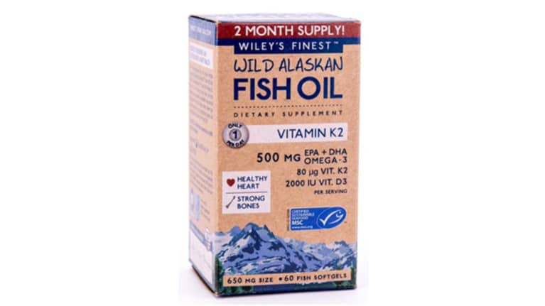 Best for heart: Wiley’s Finest Wild Alaskan Fish Oil