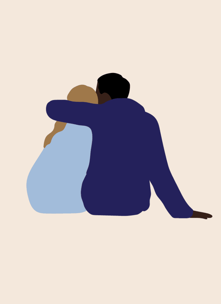 Seated hug