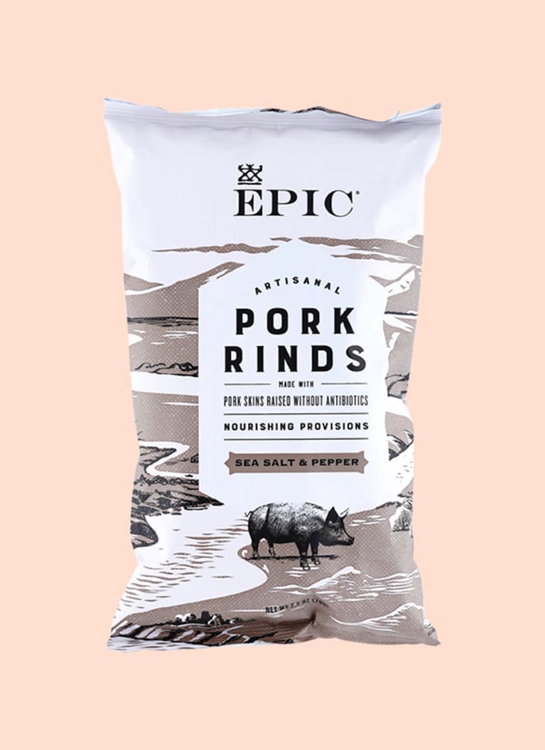 Epic pork rinds: 5 g fat, 0 g net carb