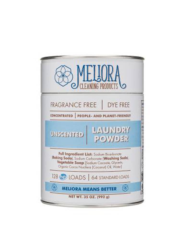 Meliora laundry powder can Meliora laundry powder can