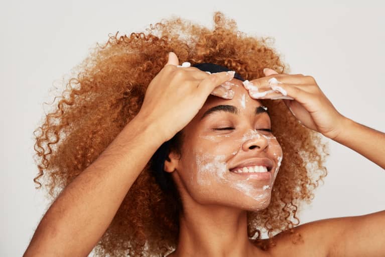 Woman Washing Her Face