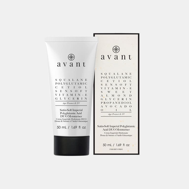 <p>Avant Satin-Soft Imperial Polyglutamic Acid DUO Moisturiser</p><p><br></p> avant