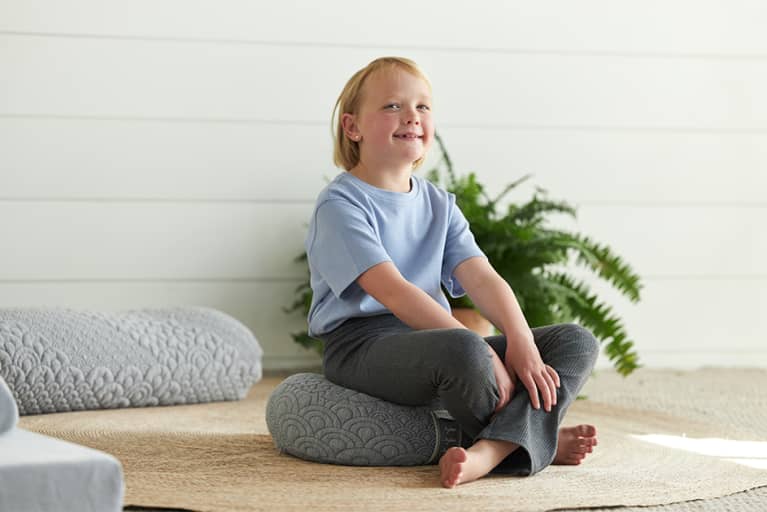 Brentwood Home Crystal Cove Kids Yoga Meditation Cushion
