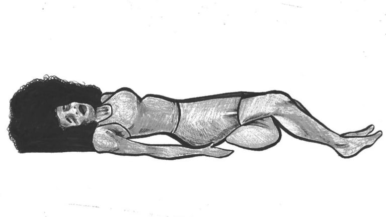Supported resting pose—Savasana