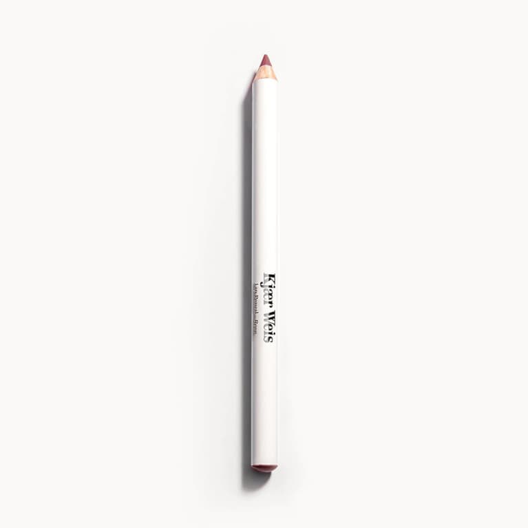lip pencil in mauve with white packaging
