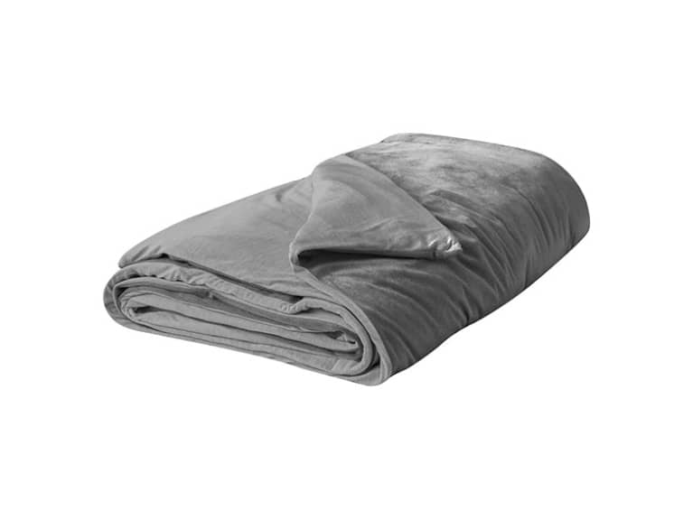 Weight of the blanket applies gentle, distributed pressure across the body to calm and comfort. Temperature Balanced Weighted Blanket