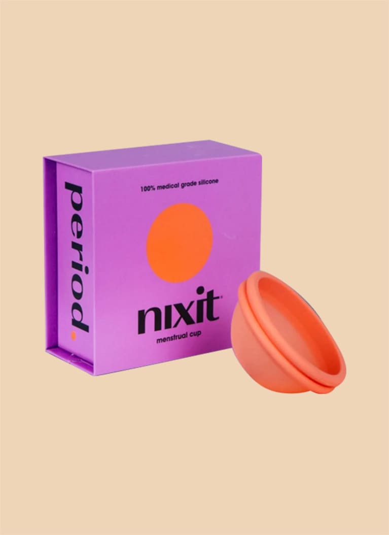 Nixit menstrual disc in orange