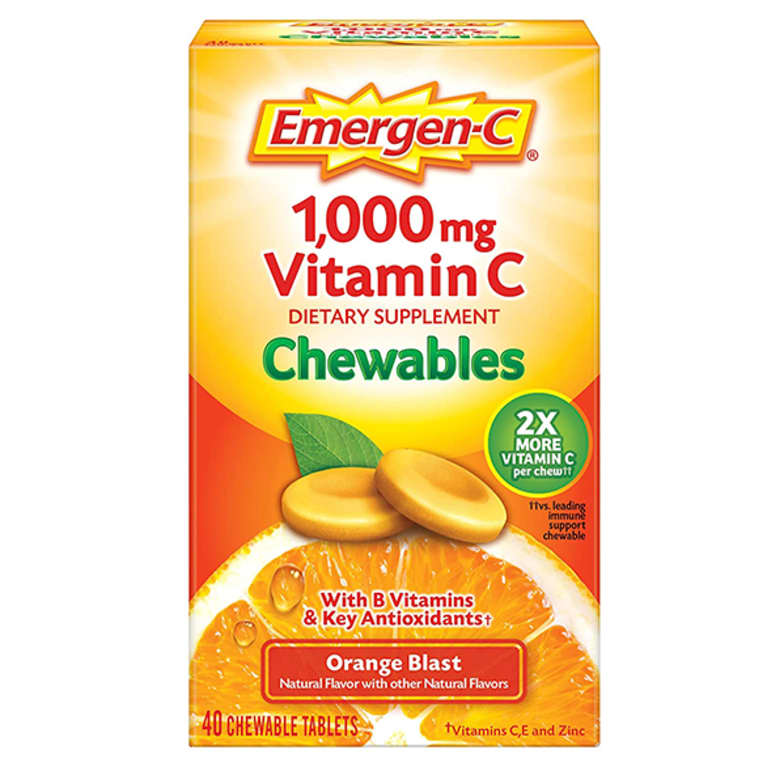 Best chewable vitamin C: Emergen-C Chewable Vitamin C 1000 mg Best chewable vitamin C: Emergen-C Chewable Vitamin C 1000 mg