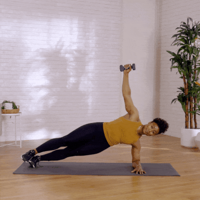 weighted side plank