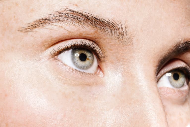 Close Up Shot of Woman's Eyebrows 
