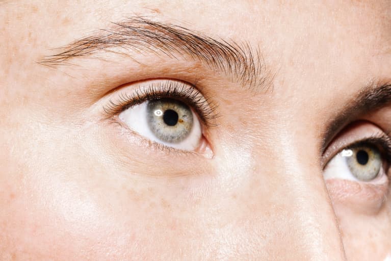 Close Up Shot of Woman's Eyebrows