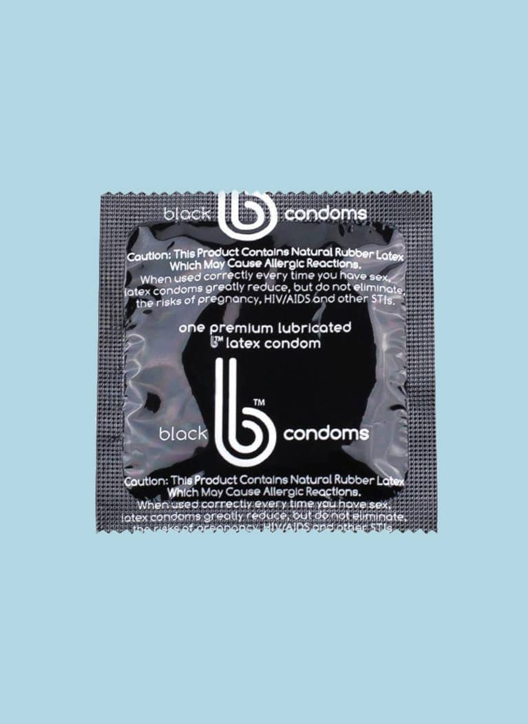b condoms Black Latex Condom